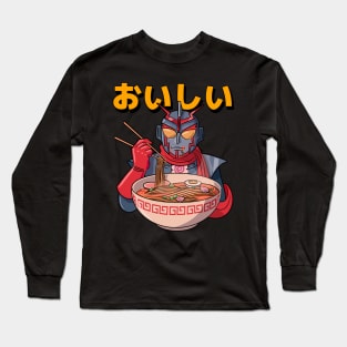 Ramen Ninja Robot Long Sleeve T-Shirt